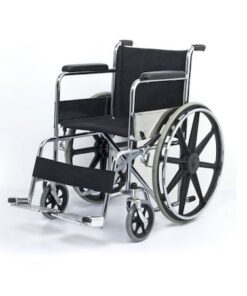 Wheelchair with alloy wheels